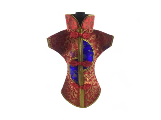 Чехол на бутылку красный «Кимоно» (28×25 см) купить в интернет магазине подарков ПраздникШоп