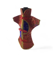 Чехол на бутылку красный «Кимоно» (28×25 см) купить в интернет магазине подарков ПраздникШоп