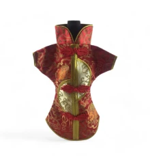 Чехол на бутылку красный «Кимоно» (28×25 см) купить в интернет магазине подарков ПраздникШоп