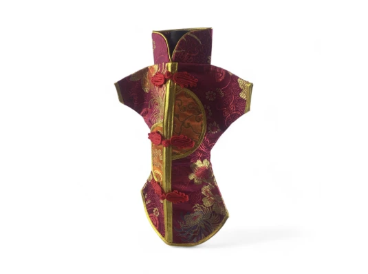 Чехол на бутылку малиновый «Кимоно» (28×25 см) купить в интернет магазине подарков ПраздникШоп
