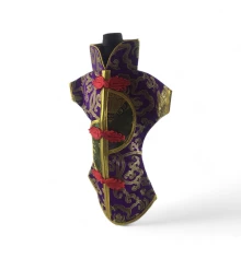 Чехол на бутылку фиолетовый «Кимоно» (28×25 см) купить в интернет магазине подарков ПраздникШоп