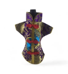 Чехол на бутылку фиолетовый «Кимоно» (28×25 см) купить в интернет магазине подарков ПраздникШоп