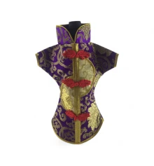 Чехол на бутылку фиолетовый «Кимоно» (28×25 см) купить в интернет магазине подарков ПраздникШоп