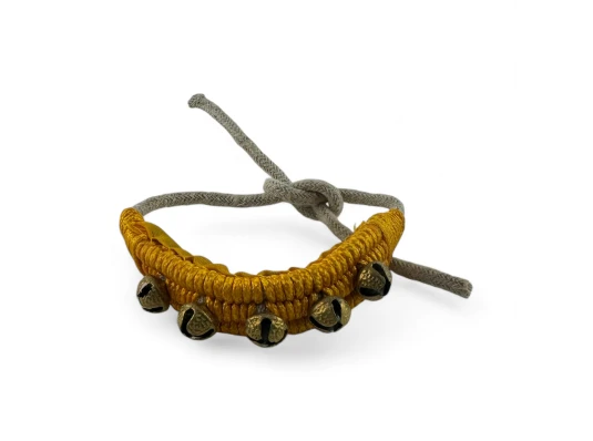 Колокольчики для танцев желтые (5 колокольчиков) купить в интернет магазине подарков ПраздникШоп