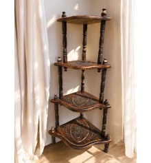 Этажерка из мангового дерева на 4 полки (115×59×42 см) купить в интернет магазине подарков ПраздникШоп