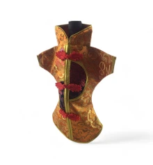 Чехол на бутылку оранжевый «Кимоно» (28×25 см) купить в интернет магазине подарков ПраздникШоп