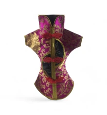 Чехол на бутылку малиновый «Кимоно» (28×25 см) купить в интернет магазине подарков ПраздникШоп