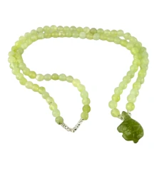 Ожерелье нефритовое с кулоном «Черепашка» (22.5 см) купить в интернет магазине подарков ПраздникШоп