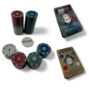 Покерные фишки (100 фишек) (4.7×19.5×11.5 см) (вес фишки 4 гр d-30 мм)