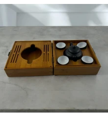 Чайный набор в бамбуковом футляре (18.5×18.5×10.5 см) купить в интернет магазине подарков ПраздникШоп