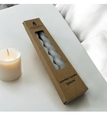 Свечи «Ледяной Узор» набор из 2 штук. (20 см) купить в интернет магазине подарков ПраздникШоп