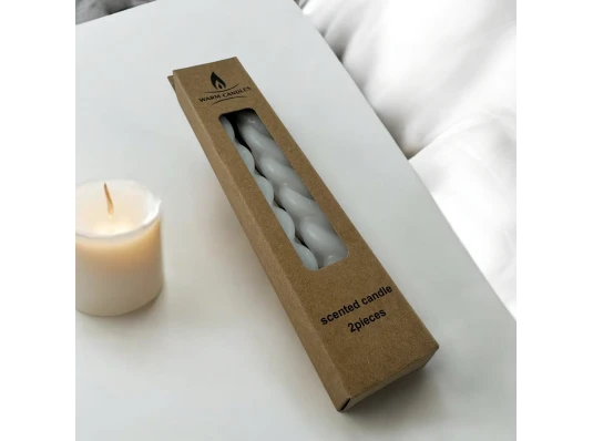 Свечи «Ледяной Узор» набор из 2 штук. (20 см) купить в интернет магазине подарков ПраздникШоп