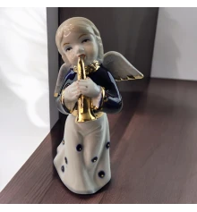 Фигурка ангела с трубой «Небесная мелодия» (14.6×7 см) купить в интернет магазине подарков ПраздникШоп
