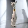 Кошка керамическая белая (27.5×7.5×9 см)