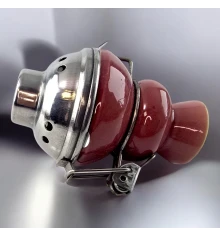 Чашка для кальяна керамическая с металлической крышкой коричневая (9×5.7 см) купить в интернет магазине подарков ПраздникШоп