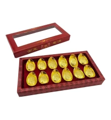 Чаши богатства (н-р 12 шт.) (3.3×1.9×2 см) купить в интернет магазине подарков ПраздникШоп