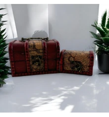 Сундучки набор 2 шт. (8.8×12.5×9.3 см 6×8.8×5.7 см) купить в интернет магазине подарков ПраздникШоп