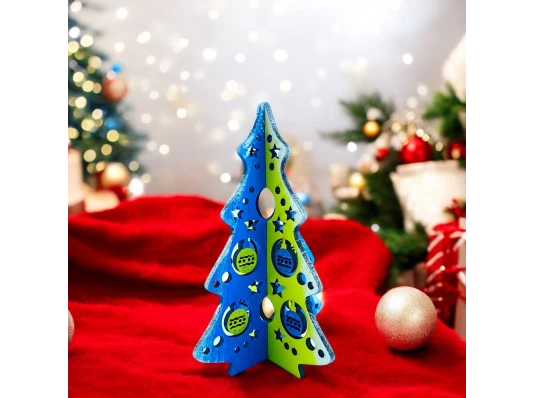 Новогодняя елка «Украинская елочка» (180×120×4мм).Деревяная елочка купить в интернет магазине подарков ПраздникШоп