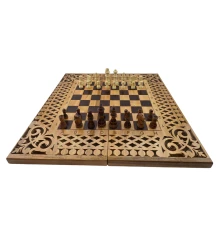 Нарды-шахматы-шашки (56×28×6 см) купить в интернет магазине подарков ПраздникШоп