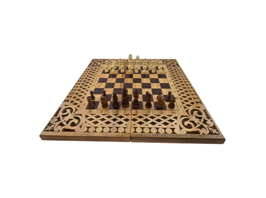 Нарды-шахматы-шашки (56×28×6 см) купить в интернет магазине подарков ПраздникШоп