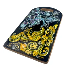 Доска кухонная «Песня Фениксов» ручная роспись (34×19.5×1.5 см) купить в интернет магазине подарков ПраздникШоп