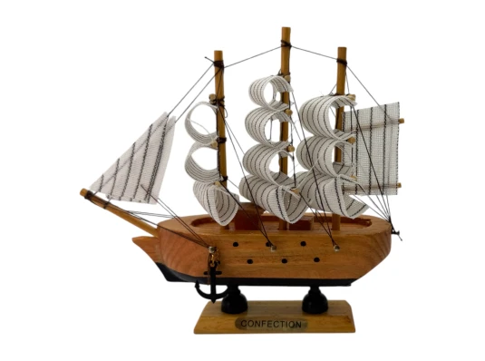 Модель парусника на подставке «Морской Бриг Мечты» (14.5×14.5×3.6 см) купить в интернет магазине подарков ПраздникШоп