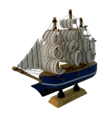 Модель парусника на подставке «Морская мечта» (14×12.5×3.3 см) купить в интернет магазине подарков ПраздникШоп