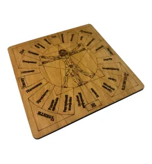 Таблица для работы с маятником «Магические воздействия» светлая на украинском языке (18×18×0.4 см) купить в интернет магазине подарков ПраздникШоп