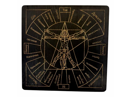 Таблица для работы с маятником «Магические воздействия» купить в интернет магазине подарков ПраздникШоп