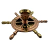 Подсвечник-пепельница «Штурвал» бронза (15×15×5 см)