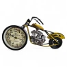 Часы настольные «Мотоцикл» желтые (28×15×7.5 см)