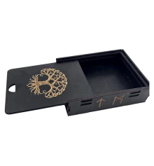 Шкатулка для скандинавских рун «Древо Жизни» (14×10.5×4 см) купить в интернет магазине подарков ПраздникШоп