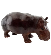 Бегемот из кожи (12") купить в интернет магазине подарков ПраздникШоп