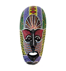 Маска расписная деревянная (20×10×2.5 см) купить в интернет магазине подарков ПраздникШоп