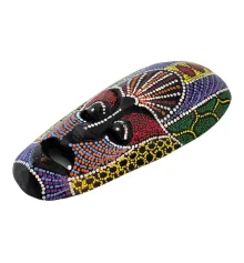 Маска расписная деревянная (20×10×2.5 см) купить в интернет магазине подарков ПраздникШоп