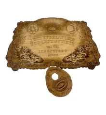 Спиритическая доска OUIJA «Античная» на испанском языке (49.5×29×0.8 см) купить в интернет магазине подарков ПраздникШоп