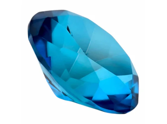 Кристалл хрустальный бирюзовый (7.9×4.7 см) купить в интернет магазине подарков ПраздникШоп