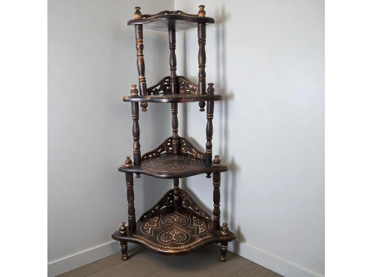 Этажерка из мангового дерева на 4 полки (115×59×42 см) купить в интернет магазине подарков ПраздникШоп