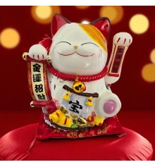 Кот Манэки-Нэко керамический купить в интернет магазине подарков ПраздникШоп