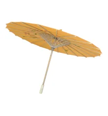 Зонтик из бамбука и шелка желтый (55×82 см) купить в интернет магазине подарков ПраздникШоп