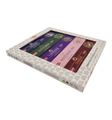 Набор благовоний HEM Masala 5 ароматов по 15 г Moon Rain Forest Lavender White Musk Chandan купить в интернет магазине подарков ПраздникШоп