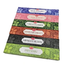 Masala Gift Pack 15 Gms-Heaven Sense Подарочный набор благовоний HEM Масала 6 ароматов + подставка купить в интернет магазине подарков ПраздникШоп