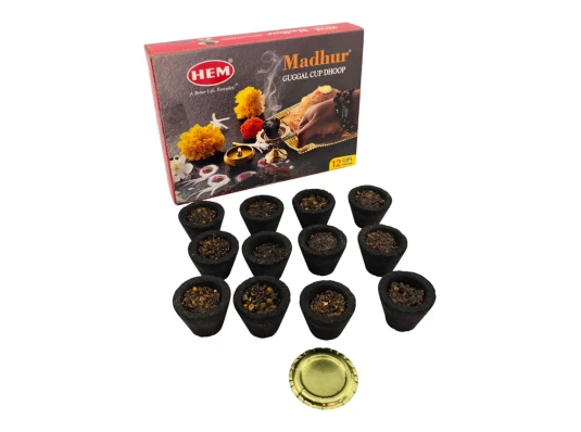 Madhur Guggul Cup HEM 12 шт. ароматические чаши купить в интернет магазине подарков ПраздникШоп