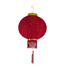 Фонарик китайский шелковый с символом удачи купить в интернет магазине подарков ПраздникШоп