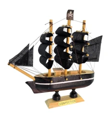 Модель парусника на подставке «Пиратский корабль» (13.5×13.3×3.2 см) купить в интернет магазине подарков ПраздникШоп