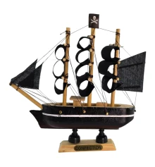 Модель парусника на подставке «Пиратский корабль» (13.5×13.3×3.2 см) купить в интернет магазине подарков ПраздникШоп
