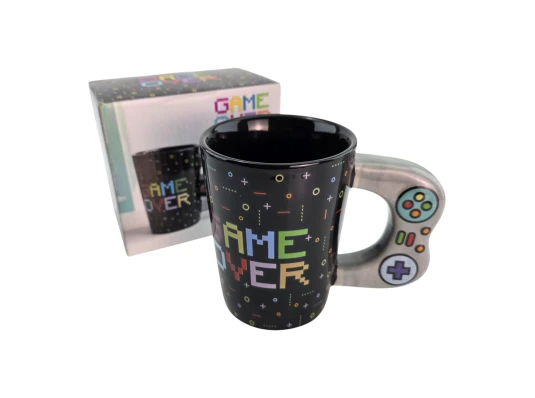 Чашка керамическая «GAME OVER» (380 мл) купить в интернет магазине подарков ПраздникШоп