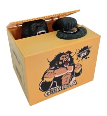 Интерактивная копилка «Горилла» на батарейках (12×10×9 см) купить в интернет магазине подарков ПраздникШоп