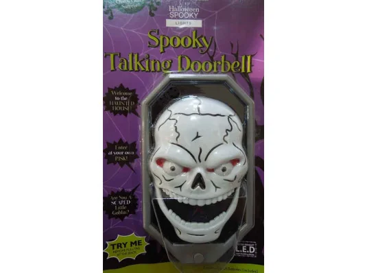 Звонок в дверь Хэллоуин (черепок)  купить в интернет магазине подарков ПраздникШоп