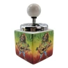 Пепельница с крышкой керамическая «Rasta-Reggae» (15×8.5×8.5 см)